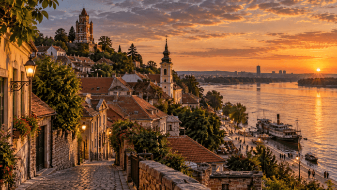 Zemun je pogled, mahom sa Gardoša i ka Gardošu u jesen odmaklu, ali ne i poznu, u neki zlatni dan, koji je prethodno oprala kiša