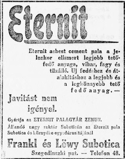 Eternit Palagyár Zemun