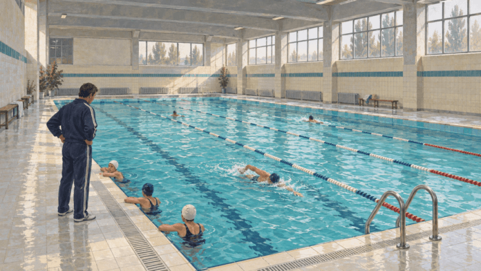 Plivanje u Zemunu na bazenu sportskog centra Pinki