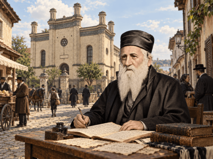 Ilustrativna istorijska rekonstrukcija – ilustracija uz članak „Jehuda Alkalaj – ideja iz Zemuna koja je stigla do Jerusalima“