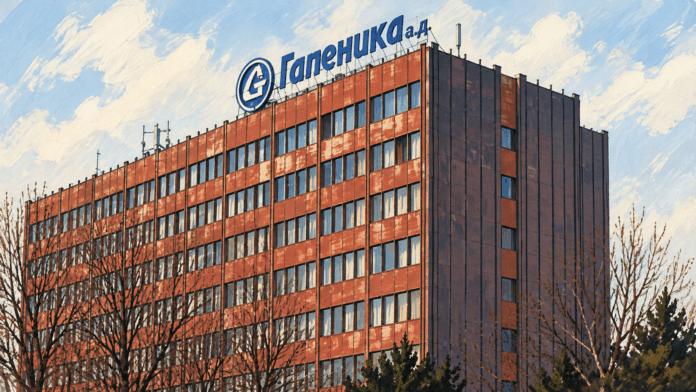 Zaposleni ispred fabrike Galenika u Zemunu